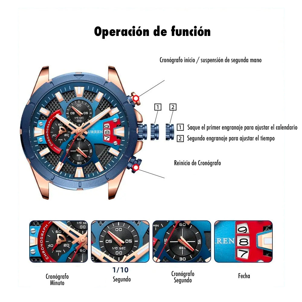 Reloj Curren 8401 Cuarzo Acero Inoxidable