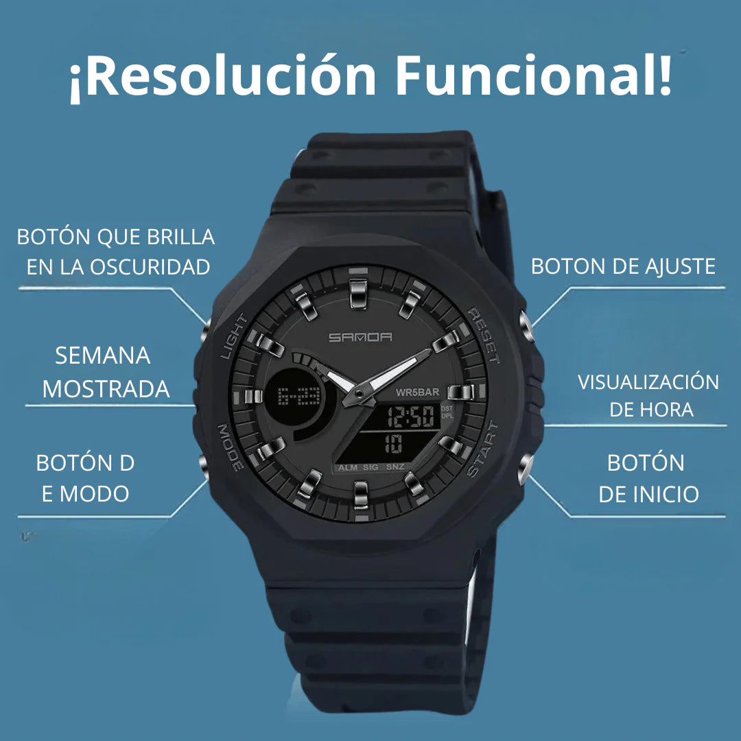 Reloj Sanda 6016 Negro