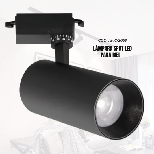 LAMPARA SPOT LED PARA RIEL