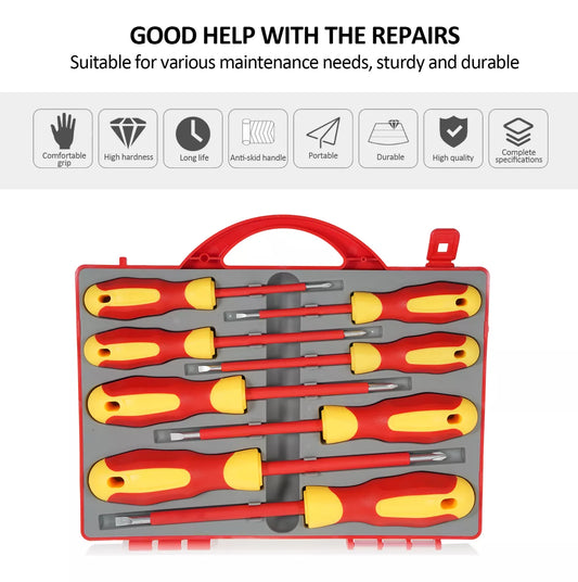 JUEGO DE DESTORNILLADORES AISLADOS PARA ELECTRICIDAD