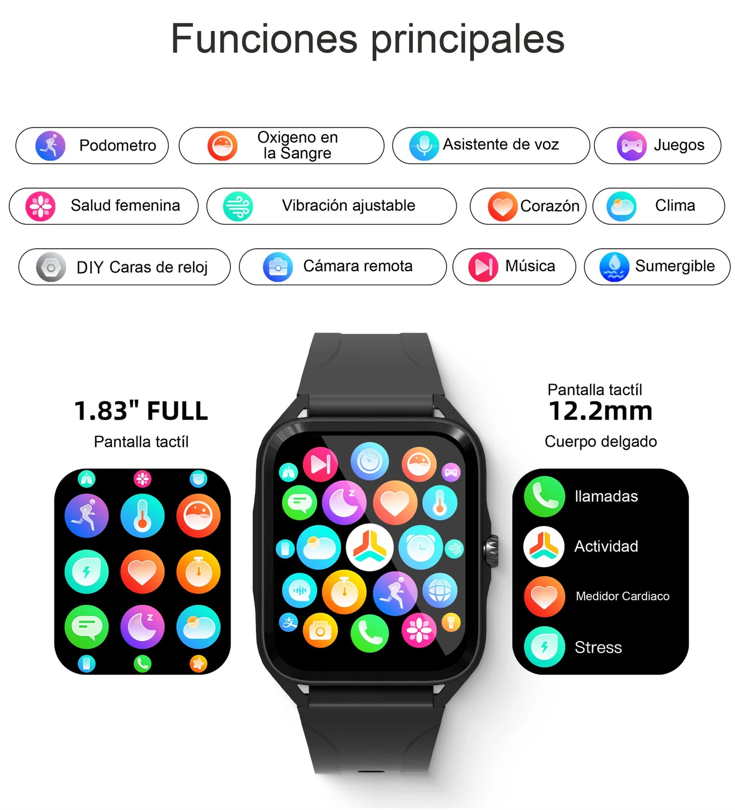 Smartwatch Q1 Sumergible